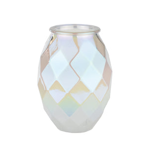 3601-12-1246  Sparkling Pearl 6" Brilliant Cut Vase Crystal - 12/Cs