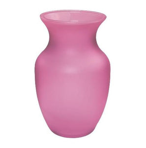 4099-12-291 8" Rose Vase Matte Blush Rose - 12/Cs