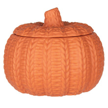 Load image into Gallery viewer, 7406-06-1364 6 7/8&quot; Spice Knit Pumpkin w/Lid &amp; Pick - 6/Cs or Each
