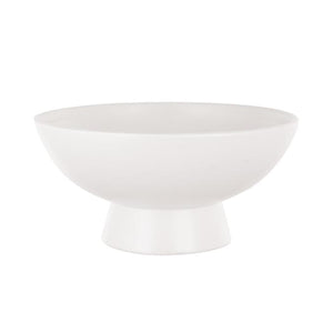 8175-06-22  8" Demi Footed Ceramic Bowl White - 6/Cs