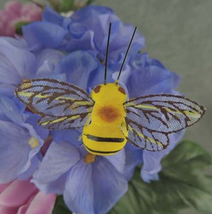 B6705 2.5" Bee Mushroom Yellow w/ Wire - 12/Pk