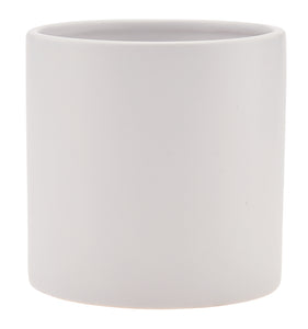 TM51  4" Matte White Ceramic Cylinder - 12/Cs