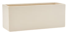 Load image into Gallery viewer, TM59  10&quot; Matte Ivory Rectangular Planter - Each
