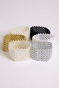 Pearl Wristlet w/Tie - Multiple Colors- Each