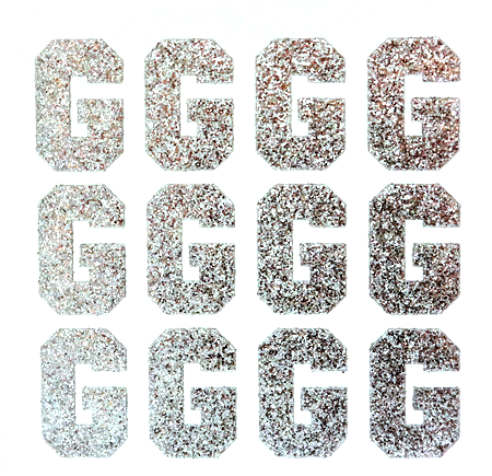 Silver Glitter Alphabet Stickers From 1.00 GBP