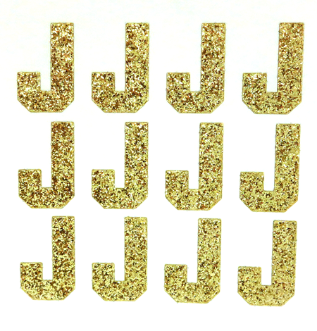 Gold Glitter Puffy Alphabet Stickers by Recollections™
