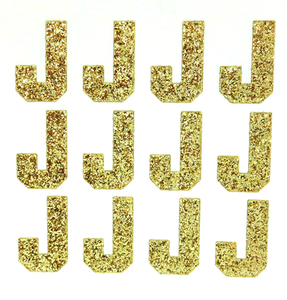 1.5 Soft Gold Sticker Glitter Letters - Each – Yellow Rose Floral