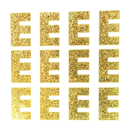 Rose Gold Glitter Sticker Letters, Planner Supplies
