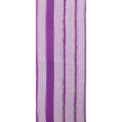 #3 Striped Chiffon Ribbon - Multiple Colors - 50 Yd/Roll